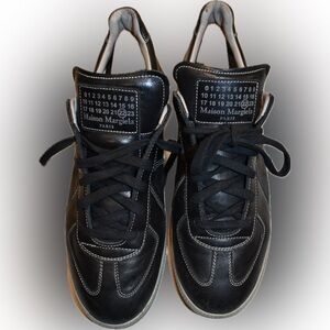 Maison Martin Margiela Black Leather Sneakers